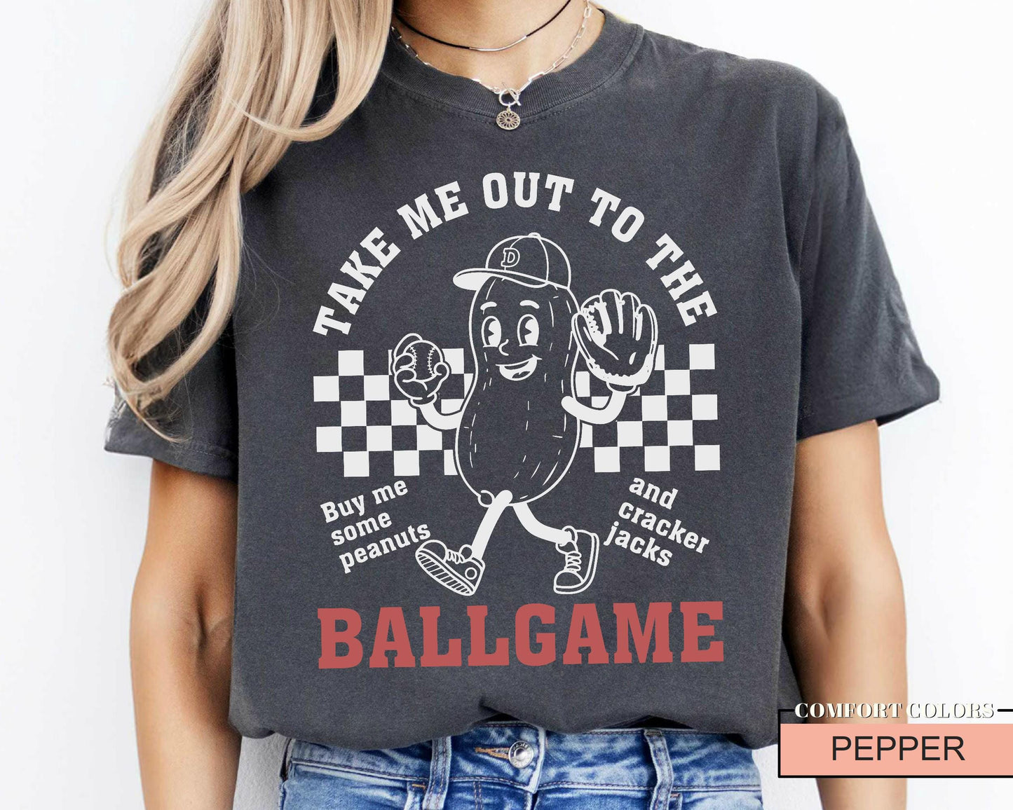 Funny Baseball Shirt, Take Me Out to The Ballgam, Baseball Mama Gift, Game Day Outfit, Buy Me Some Peanuts and Cracker Jacks, Baseball Dad