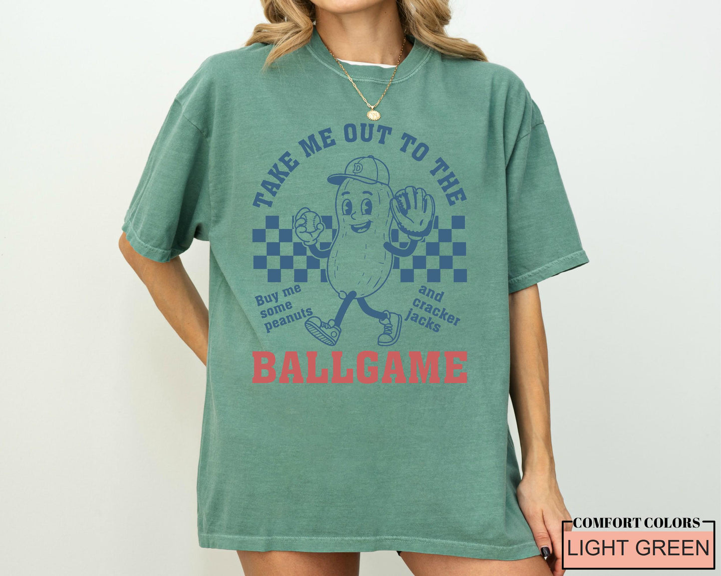 Funny Baseball Shirt, Take Me Out to The Ballgam, Baseball Mama Gift, Game Day Outfit, Buy Me Some Peanuts and Cracker Jacks, Baseball Dad