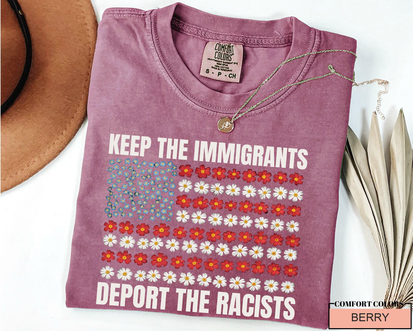 Anti Racist Immigrant Shirt: Political Statement Comfort Colors Tee