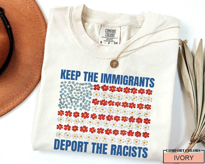 Anti Racist Immigrant Shirt: Political Statement Comfort Colors Tee