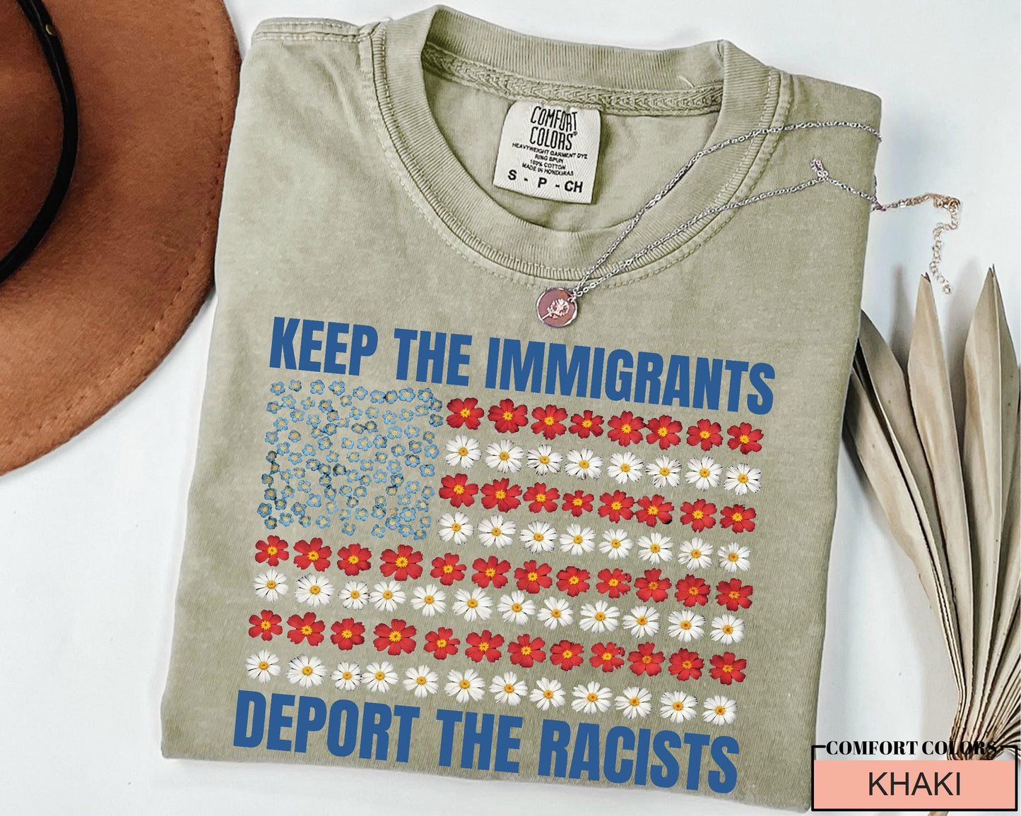 Anti Racist Immigrant Shirt: Political Statement Comfort Colors Tee