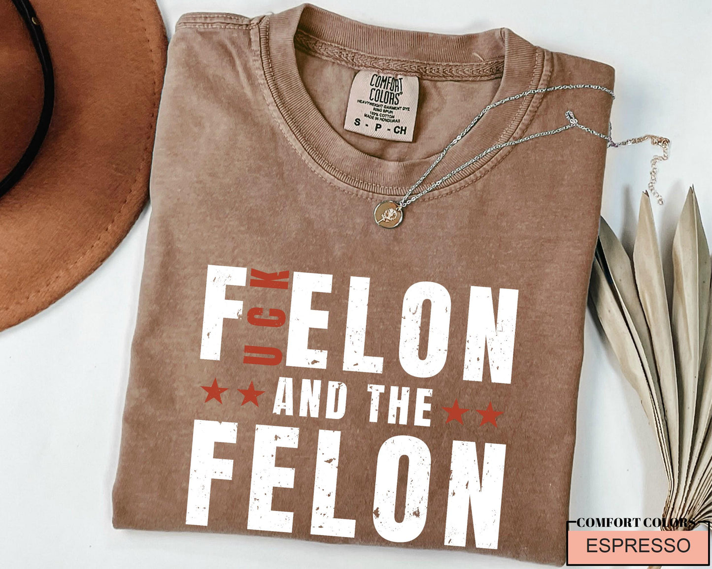 F'Elon and The Felon Shirt: Anti Trump Protest, Political Activist Tee
