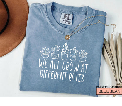 We All Grow Cactus Teacher Shirt - SPED Counselor Tee