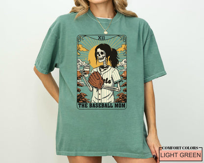Skeleton Baseball Mom Shirt: Funny Coffee Lover Mama Outfit