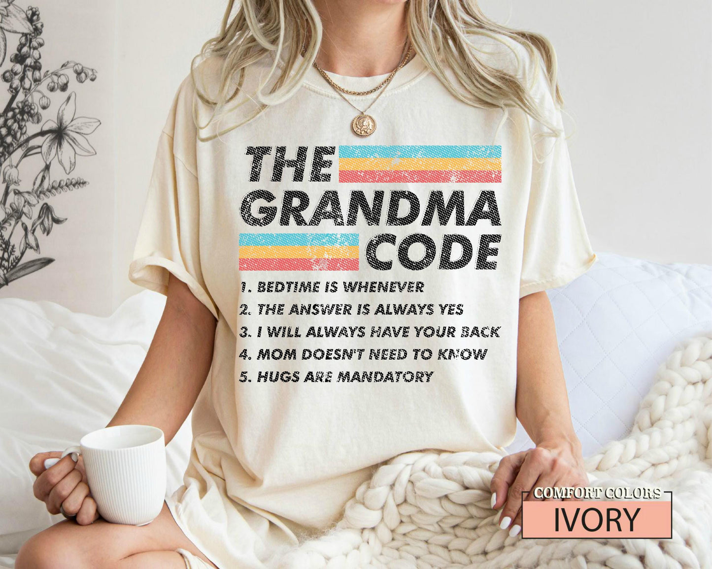 Funny Grandma Code T-Shirt: Sarcastic Grandma Gift