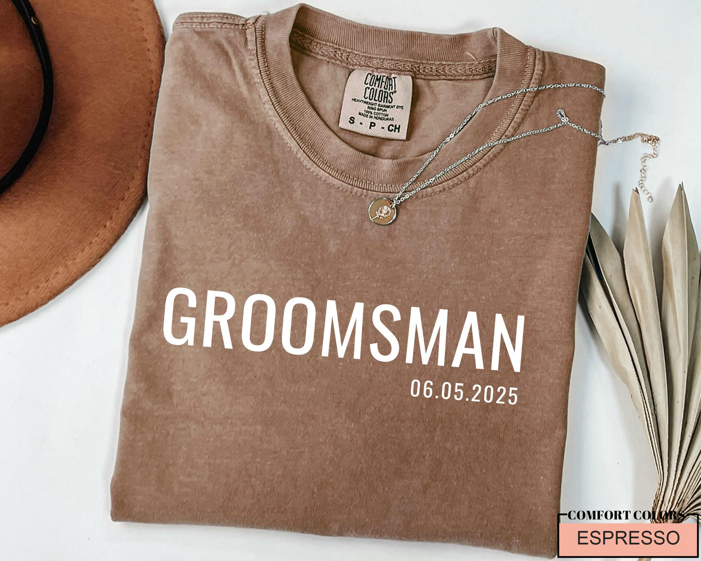 Personalized Groomsman Comfort Colors Shirt: Custom Wedding Party Gift
