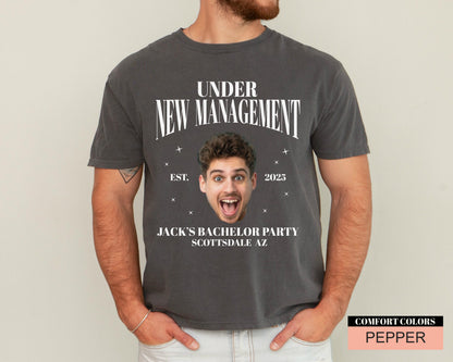 Personalized Bachelor Party Shirt: Groom Photo, Funny Groomsmen Gift