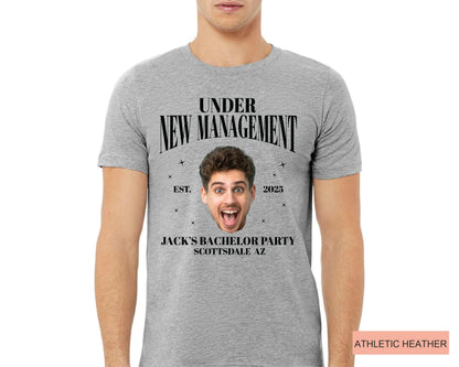 Personalized Bachelor Party Shirt: Groom Photo, Funny Groomsmen Gift