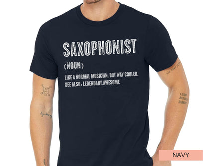 Saxophonist Definition T-Shirt, Musician Gift