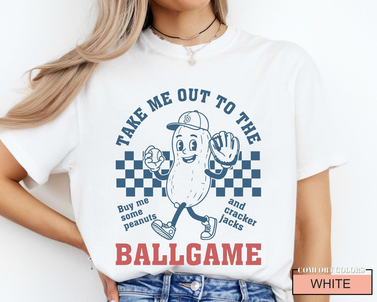 Funny Baseball Shirt, Take Me Out to The Ballgam, Baseball Mama Gift, Game Day Outfit, Buy Me Some Peanuts and Cracker Jacks, Baseball Dad