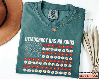 Floral Flag Comfort Colors Shirt: Pro Democracy Gift