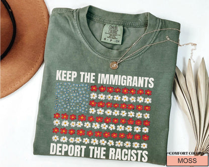 Anti Racist Immigrant Shirt: Political Statement Comfort Colors Tee