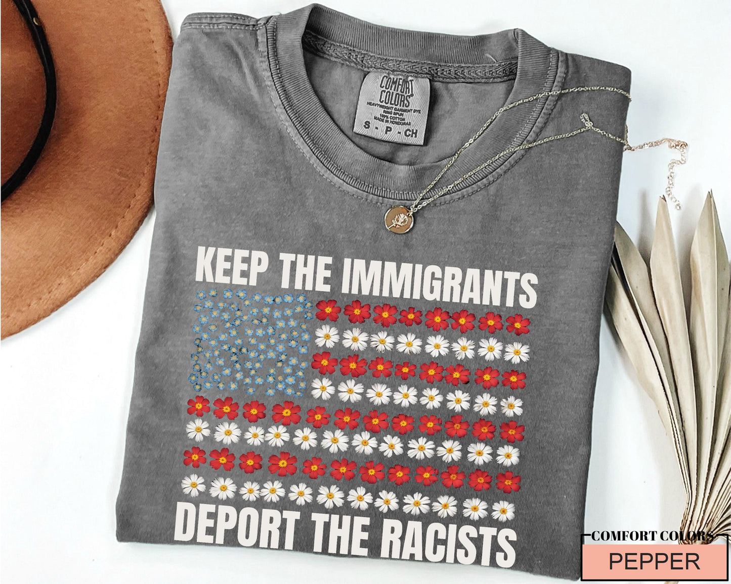 Anti Racist Immigrant Shirt: Political Statement Comfort Colors Tee