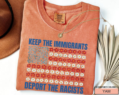 Anti Racist Immigrant Shirt: Political Statement Comfort Colors Tee