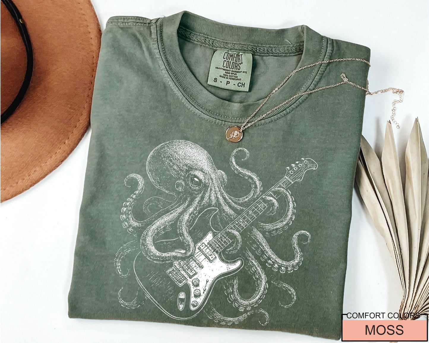 Guitarist Octopus T-Shirt: Rock and Roll Music Lover Gift
