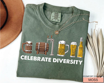 Celebrate Diversity Beer Shirt: Funny Craft Beer Lover Gift
