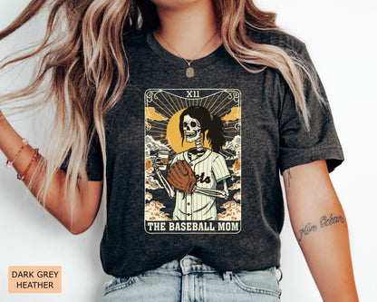 Skeleton Baseball Mom Shirt: Funny Coffee Lover Mama Outfit