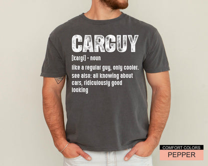 Sarcastic Car Guy Definition T-Shirt - Car Enthusiast Dad Gift