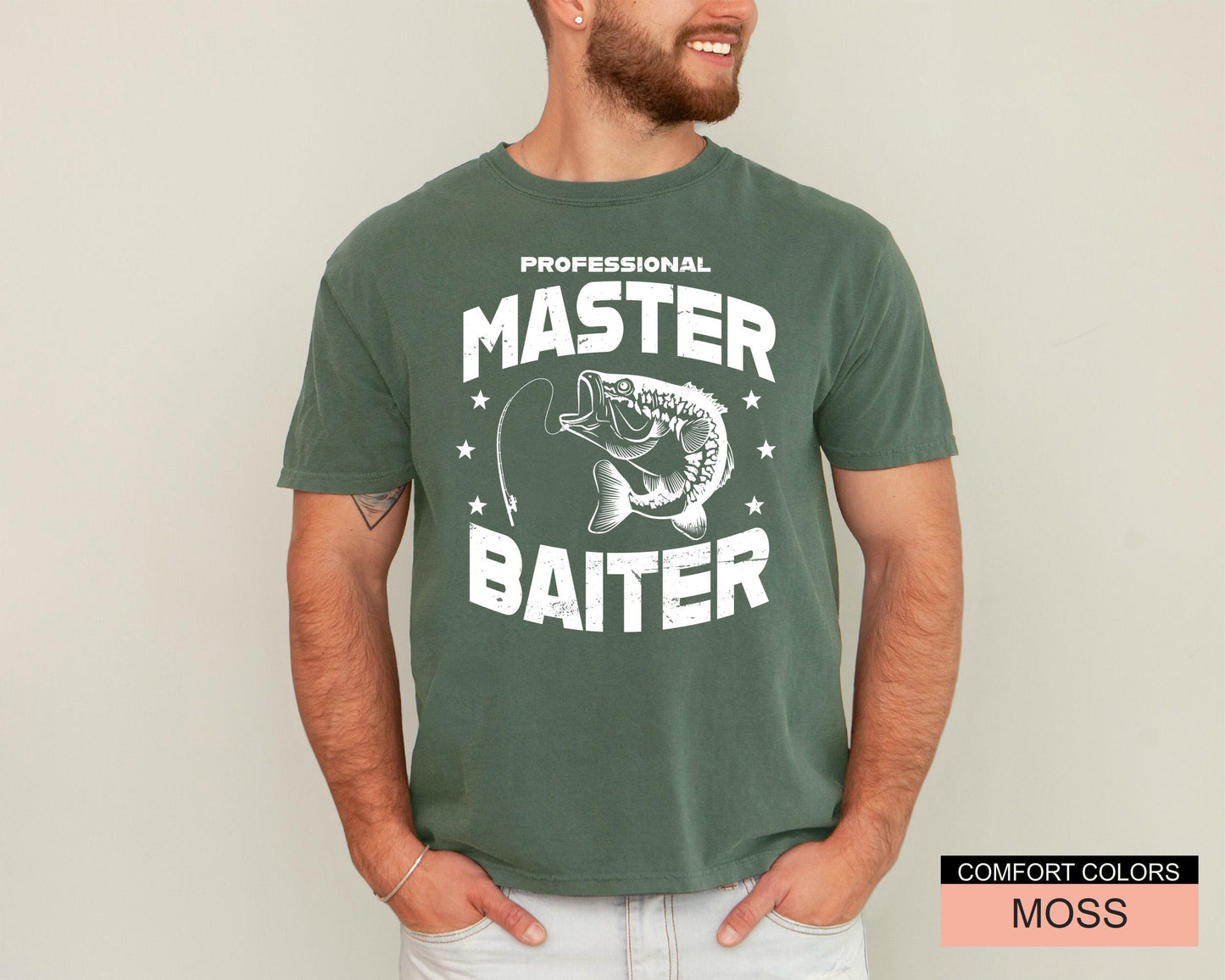 Master Baiter Fishing T-Shirt: Funny Fisherman Gift