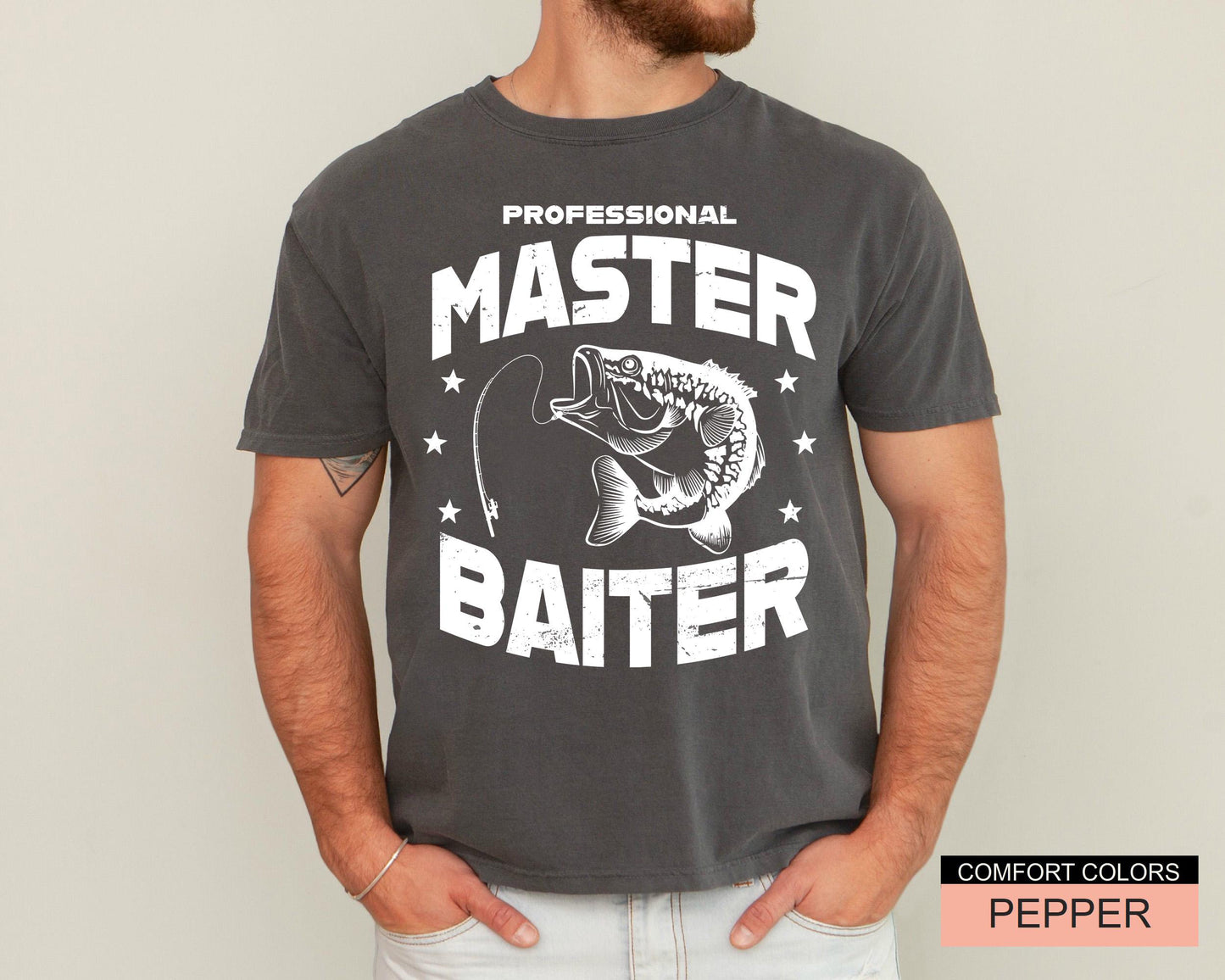 Master Baiter Fishing T-Shirt: Funny Fisherman Gift