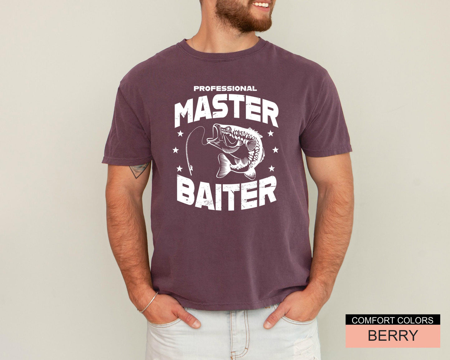 Master Baiter Fishing T-Shirt: Funny Fisherman Gift