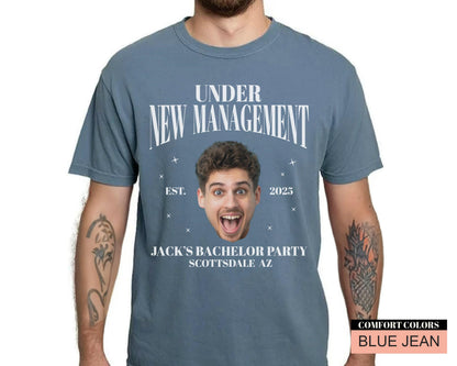 Personalized Bachelor Party Shirt: Groom Photo, Funny Groomsmen Gift