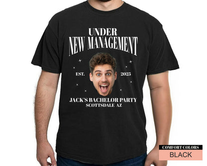 Personalized Bachelor Party Shirt: Groom Photo, Funny Groomsmen Gift