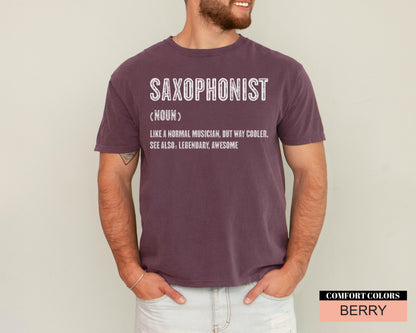 Saxophonist Definition T-Shirt, Musician Gift