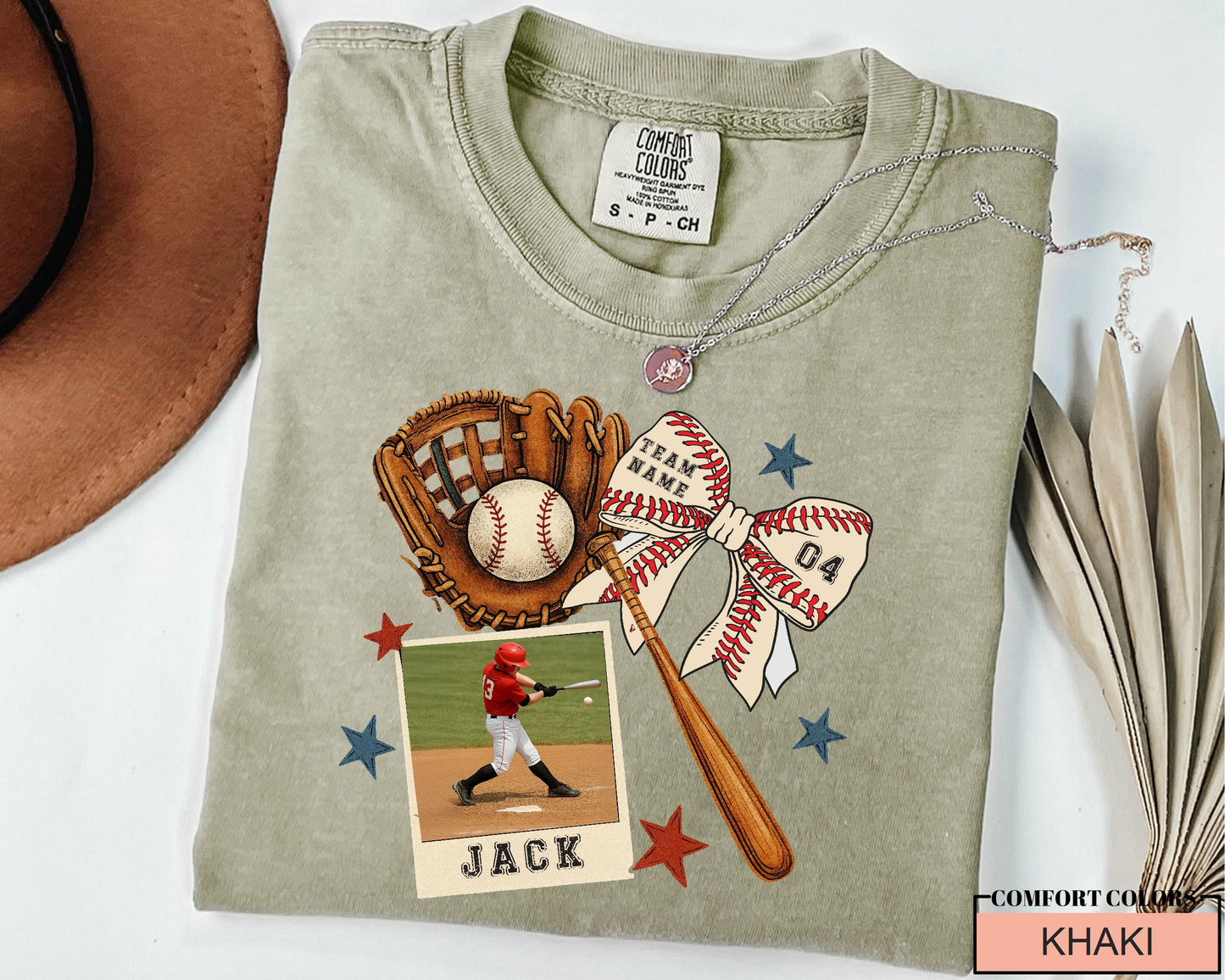 Custom Photo Baseball Shirt, Personalized Team Fan Shirt