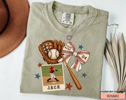 Custom Photo Baseball Shirt, Personalized Team Fan Shirt