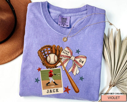 Custom Photo Baseball Shirt, Personalized Team Fan Shirt