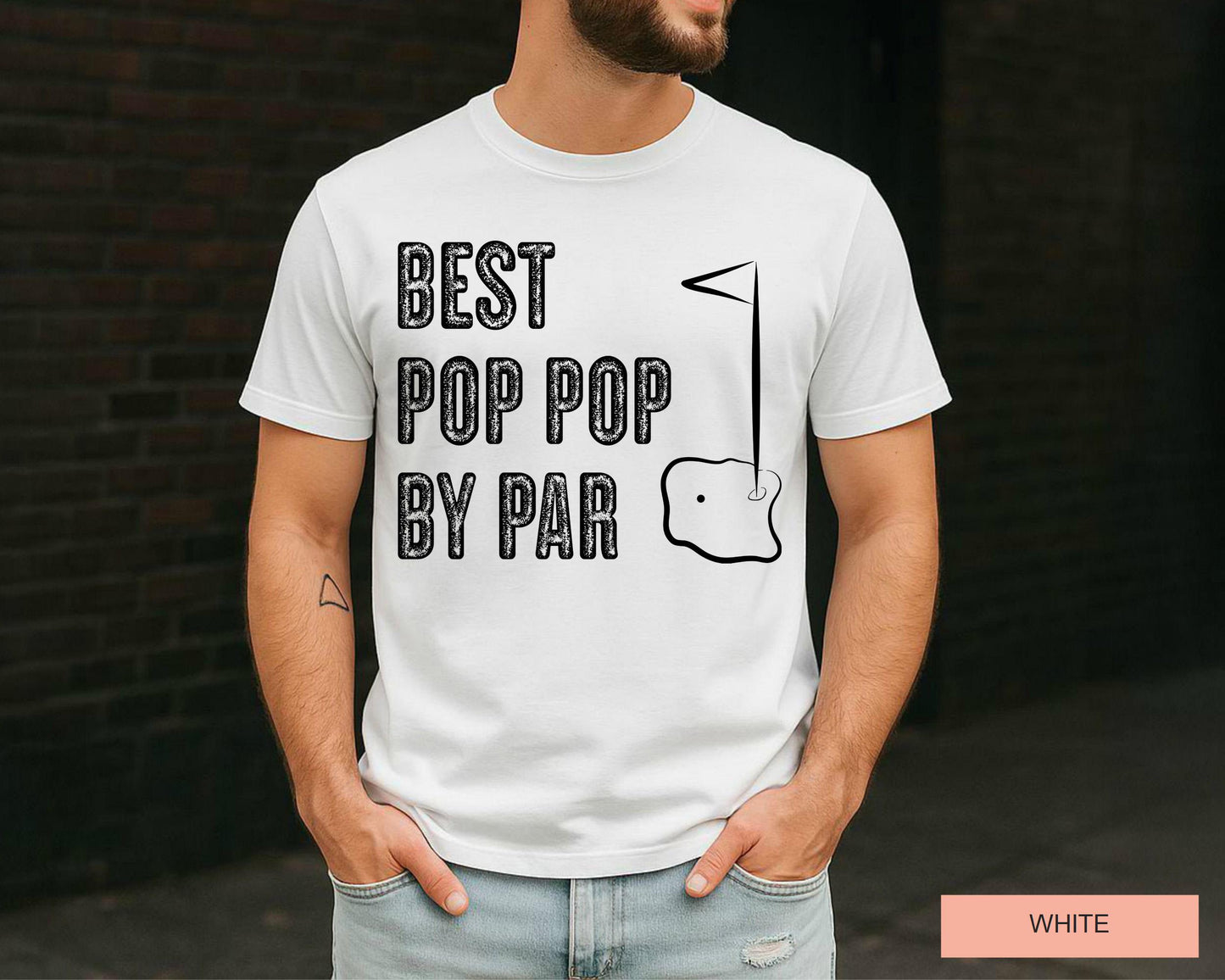 Best Pop Pop By Par Shirt, Pop Pop Gift Golf Player Pop Pop Golf Gift Tshirt, Golfing Pop Pop  Tee Shirt