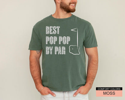 Best Pop Pop By Par Shirt, Pop Pop Gift Golf Player Pop Pop Golf Gift Tshirt, Golfing Pop Pop  Tee Shirt