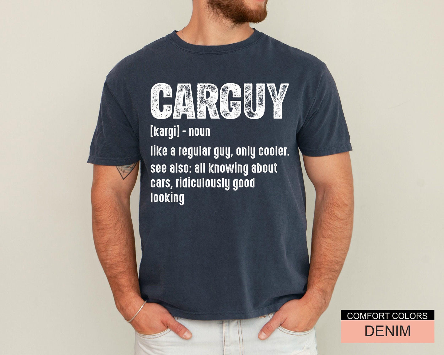 Sarcastic Car Guy Definition T-Shirt - Car Enthusiast Dad Gift