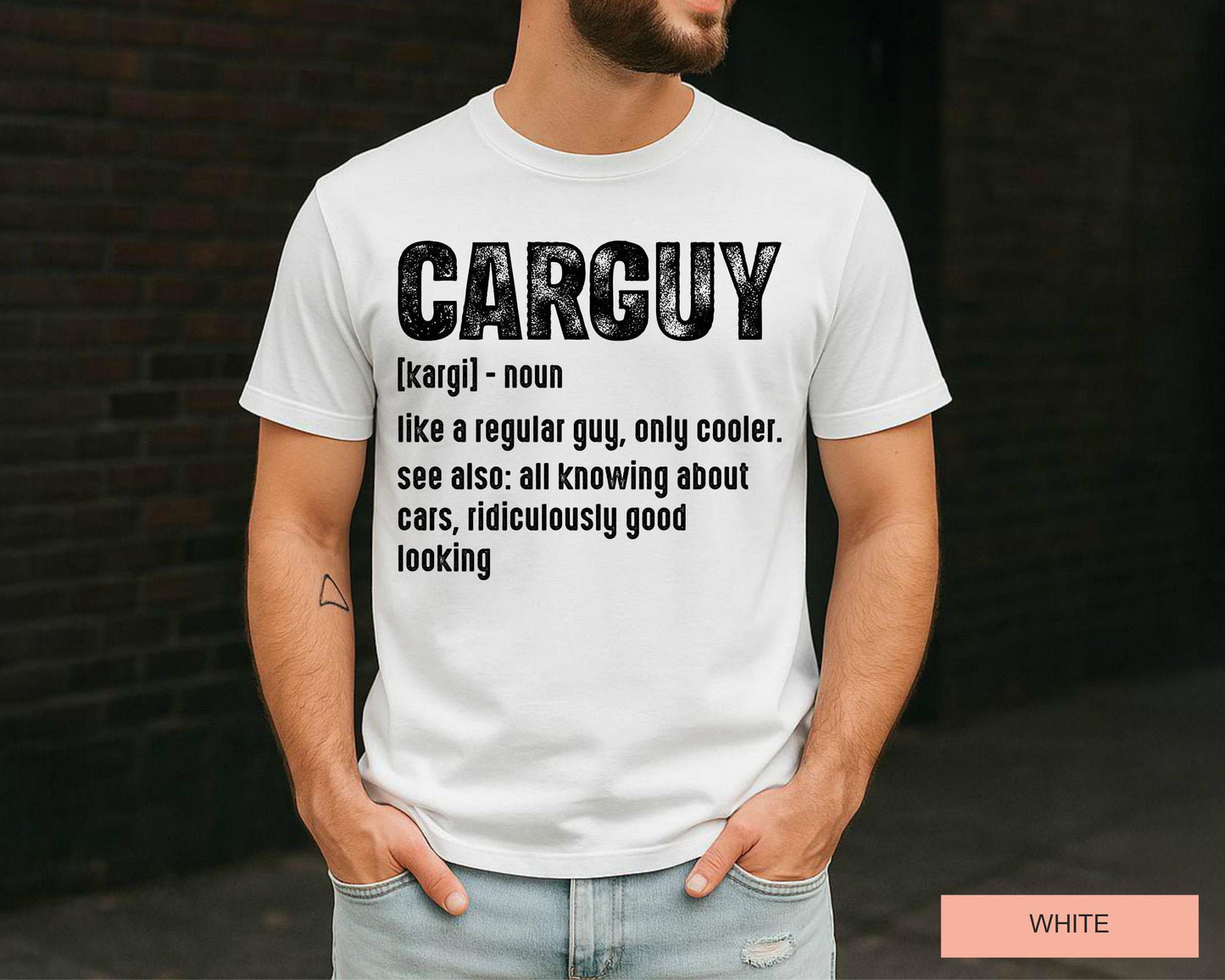 Sarcastic Car Guy Definition T-Shirt - Car Enthusiast Dad Gift