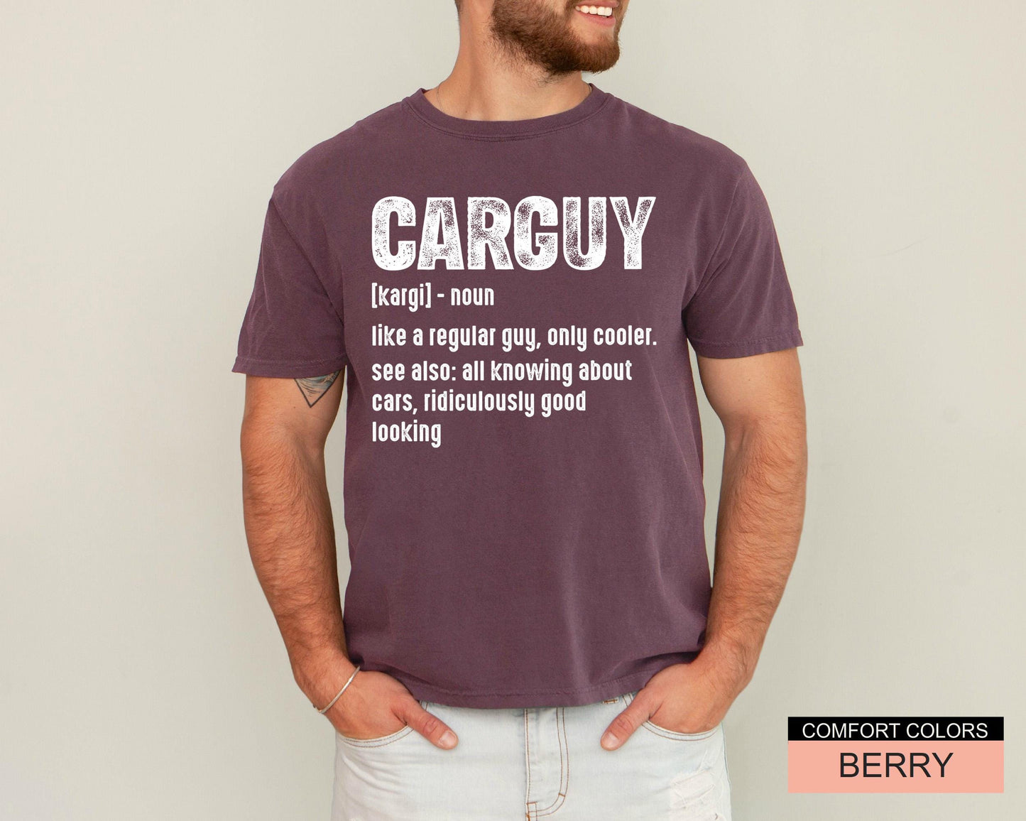 Sarcastic Car Guy Definition T-Shirt - Car Enthusiast Dad Gift