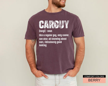 Sarcastic Car Guy Definition T-Shirt - Car Enthusiast Dad Gift