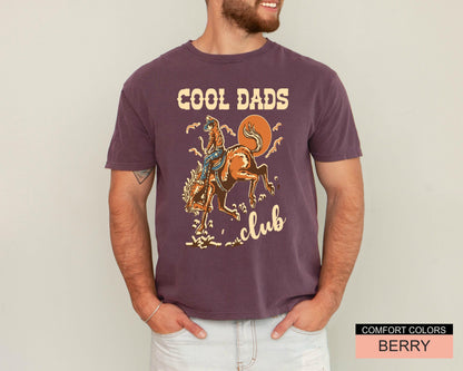 Cool Dads Club Shirt, Funny Cowboy Dad Shirt for Father's Day Gift, Farmer Daddy Shirt, Western Cowboy Horse Riding, Wild West Father Gift