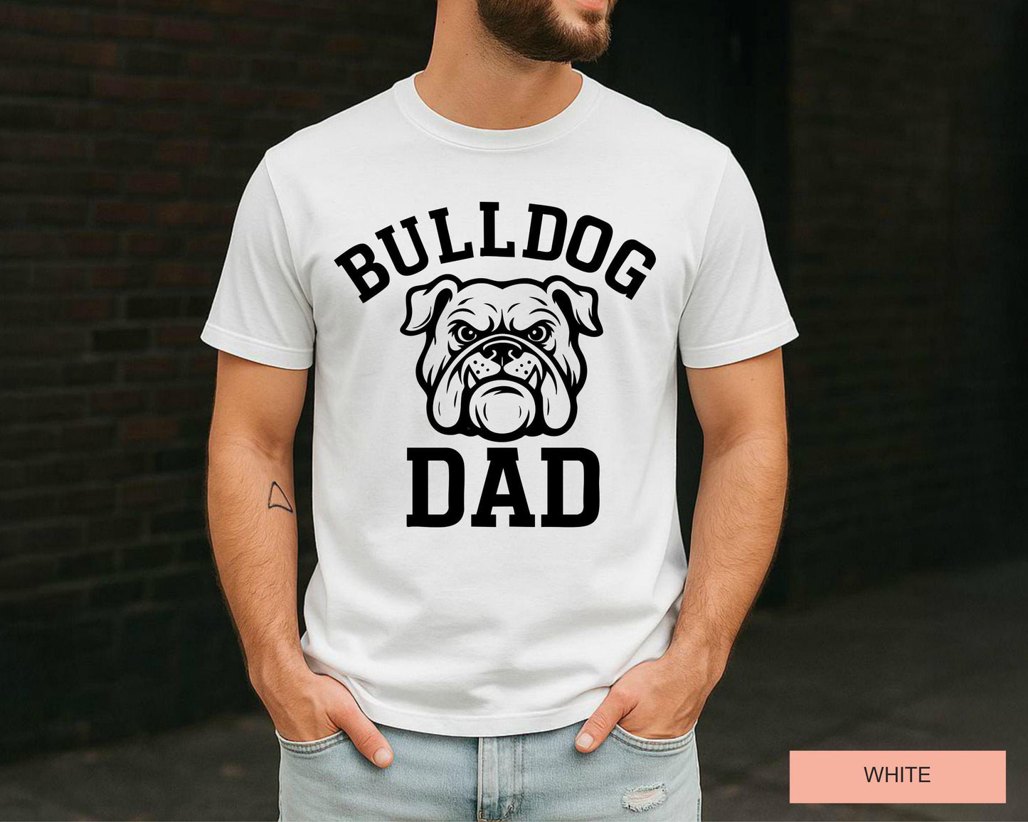 Bulldog Dad T-Shirt: English Bulldog Lover Gift