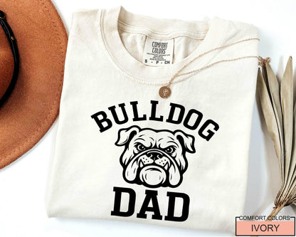 Bulldog Dad T-Shirt: English Bulldog Lover Gift