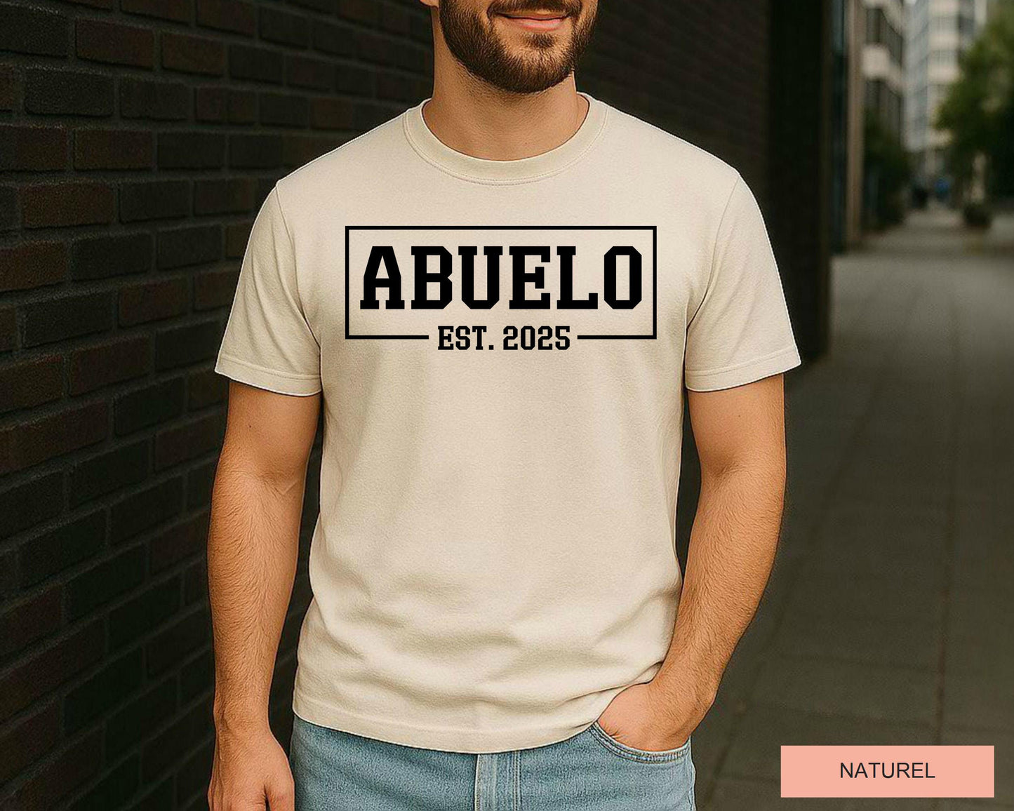 Abuelo Est Custom Year Shirt, Father's Day Gift for Abuelo, Latin Grandfather Shirt, Spanish Grandpa Birthday, New Baby Announcement