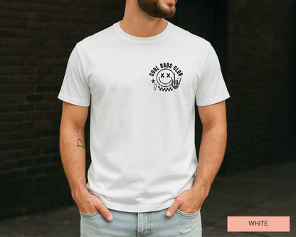 Cool Dads Club Shirt, Punk Rock Dad Shirt, Grunge Skeleton Hand Smiley Tee, Funny Father's Day Gift, Baby Announcement, Gifts for Husband