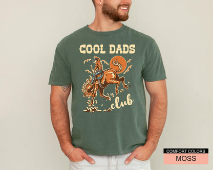 Cool Dads Club Shirt, Funny Cowboy Dad Shirt for Father's Day Gift, Farmer Daddy Shirt, Western Cowboy Horse Riding, Wild West Father Gift