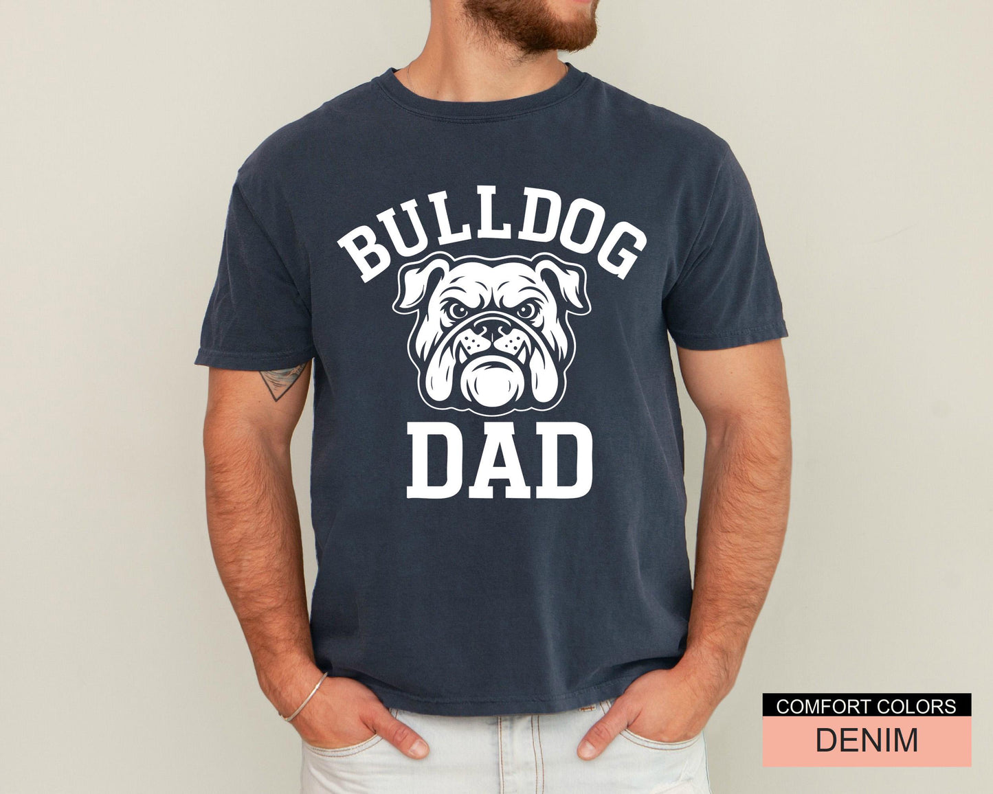 Bulldog Dad T-Shirt: English Bulldog Lover Gift