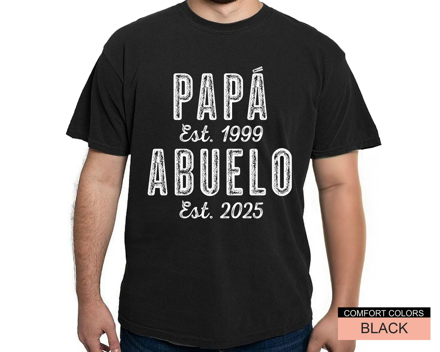 Personalized Abuelo Shirt, New Baby Announcement Shirt for Grandpa, Abuelo Shirt for Father's Day Gift, Spanish Grandfather Reveal Shirt