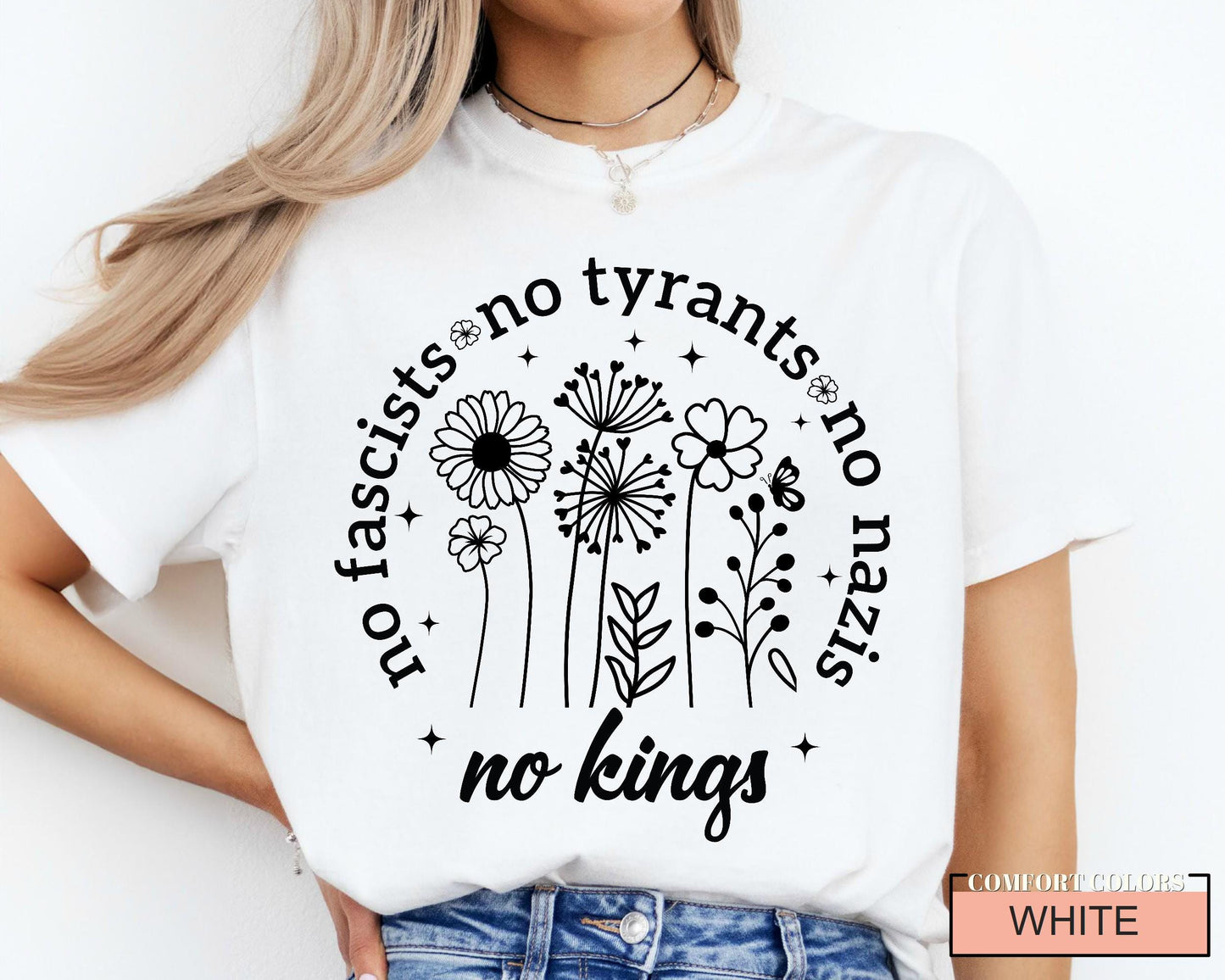 No Kings Anti Trump Shirt: Political Protest Tee