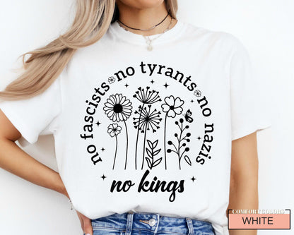 No Kings Anti Trump Shirt: Political Protest Tee
