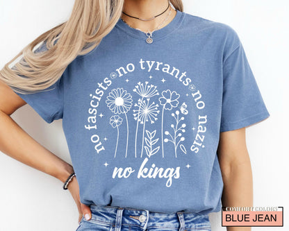 No Kings Anti Trump Shirt: Political Protest Tee