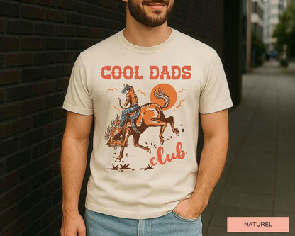 Cool Dads Club Shirt, Funny Cowboy Dad Shirt for Father's Day Gift, Farmer Daddy Shirt, Western Cowboy Horse Riding, Wild West Father Gift
