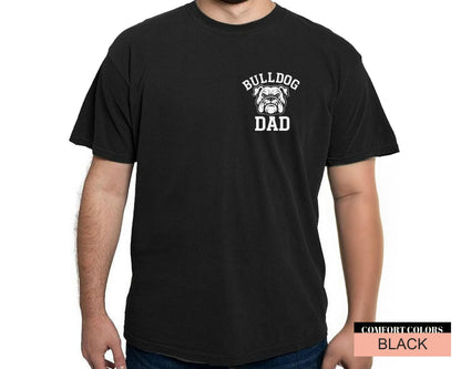 Bulldog Dad T-Shirt: Pocket Design, English Bulldog Lover Gift